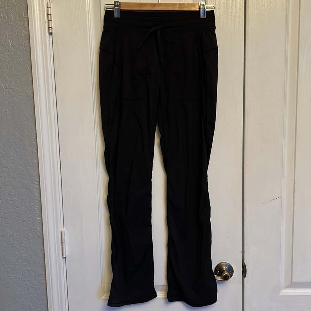 Ivivva By Lululemon Live To Move Black Dance Studio Pants Adjustable